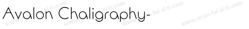 Avalon Chaligraphy字体转换